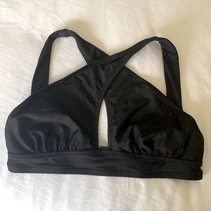JCrew black bikini top